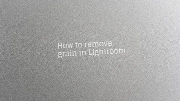 How to remove grain in Lightroom?