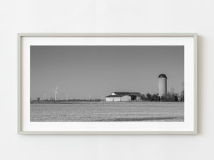 Farm in Western Ontario with dozens of modern wind turbines | Photo Art Print fine art photographic print