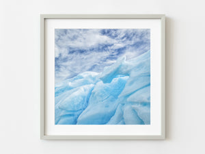 Looking up at the natural abstract patterns on the Antarctic iceberg | Photo Art Print fine art photographic print