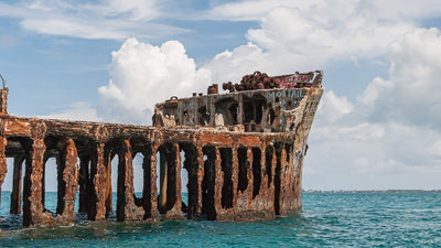 SS Sapona Shipwreck off Bimini in the Bahamas