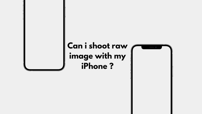 Can i shoot raw image with my iPhone?