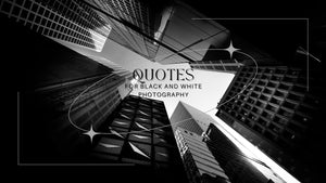 Quotes for Black and White Photography – Timeless Inspiration