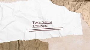 Tools: Getting Texturized title on layered torn and crumpled paper