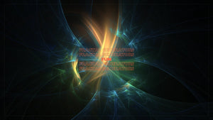 Fun with Fractal Generators title over blue and gold abstract fractal light