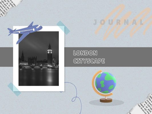 Paesaggio urbano di Londra di notte