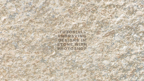 Photoshop stone engraving design effect tutorial image