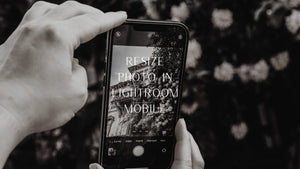 User resizing photo in Lightroom Mobile app to adjust export dimensions