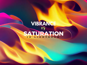Vibrance vs saturation sliders in Lightroom Classic showing photo editing adjustments
