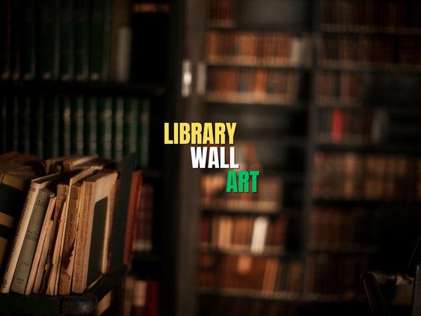 Article about library wall art with ideas for reading spaces and creative decor