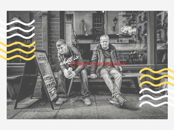 Candid black and white street photo capturing real-life emotion on a city sidewalk, ideal as expressive wall art