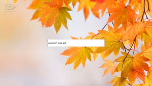 Autumn wall art featuring colourful fall foliage photography
