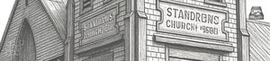 Dawson City Wall Art collection featuring fine art photography of historic streets, buildings, landscapes, and northern Yukon character