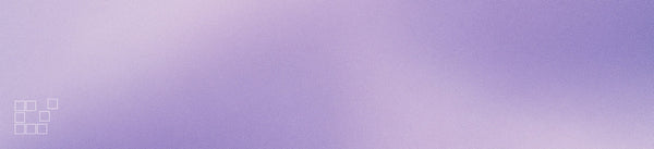 Lavender wall art banner with soft lilac texture and small outlined squares