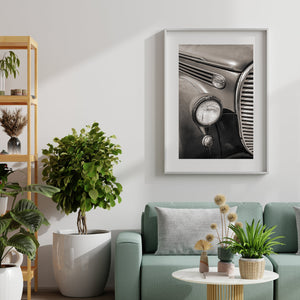 1930er Jahre Ford Pickup Lastwagen vordere Ende in warmen Tönen | Wandkunst