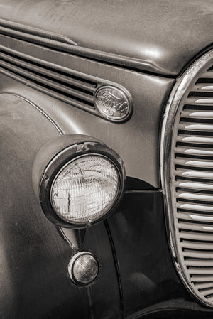 1930er Jahre Ford Pickup Lastwagen vordere Ende in warmen Tönen | Wandkunst