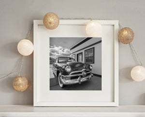 Whitewall tires complementing vintage aesthetic