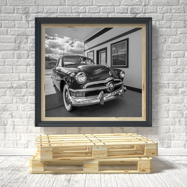 1950 Ford Custom Deluxe on Route 66 | Photo Art Print fine art photographic print