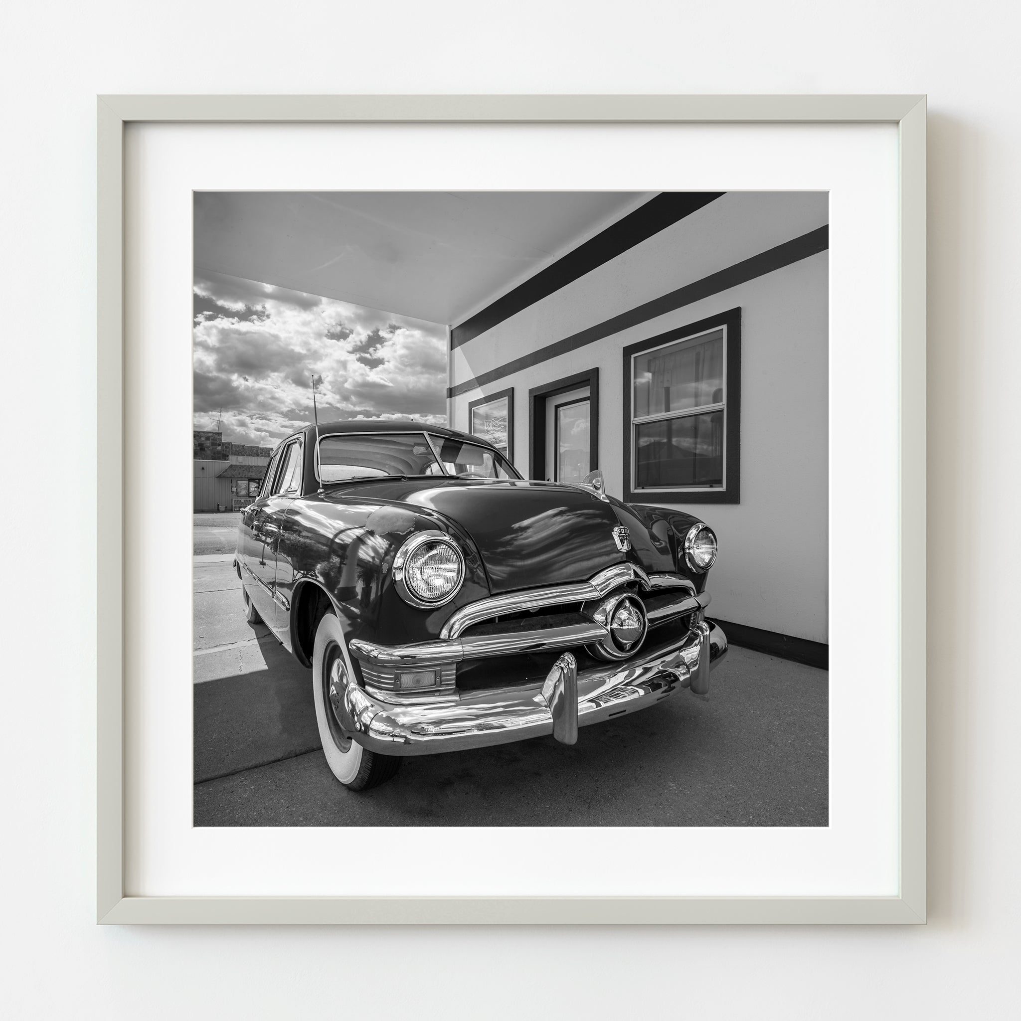 1950 Ford Custom Deluxe on Route 66 | Wall Art