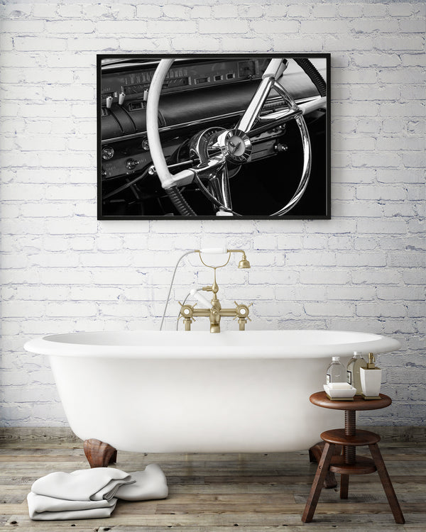 1950s Chevelle Car Steering Wheel | Photo Art Print fine art photographic print