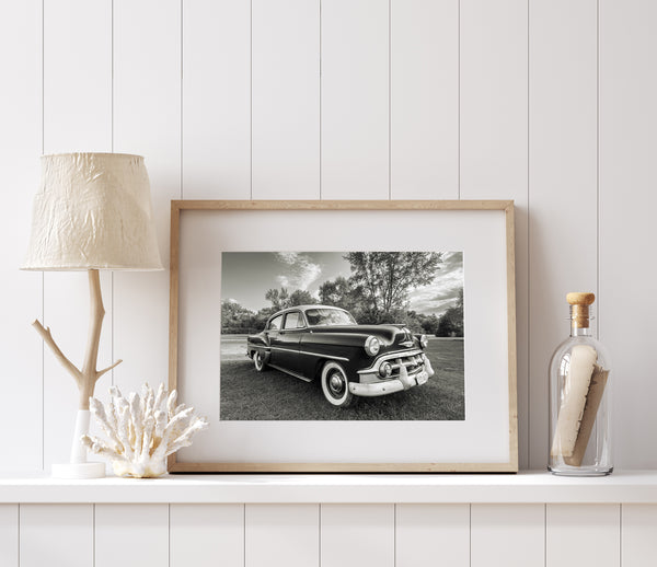 1953 Chevrolet Belair Sedan Art Print on Route 66 | Photo Art Print fine art photographic print