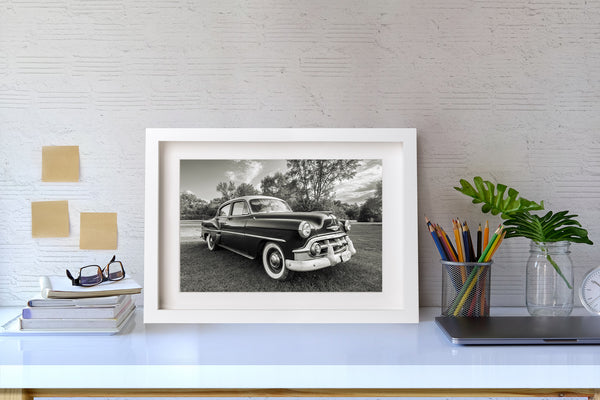 1953 Chevrolet Belair Sedan Art Print on Route 66 | Photo Art Print fine art photographic print