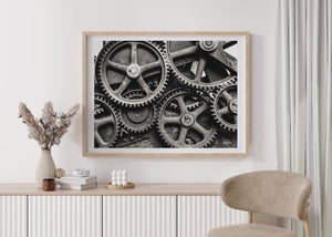 Historical gears from 19th-century engineering