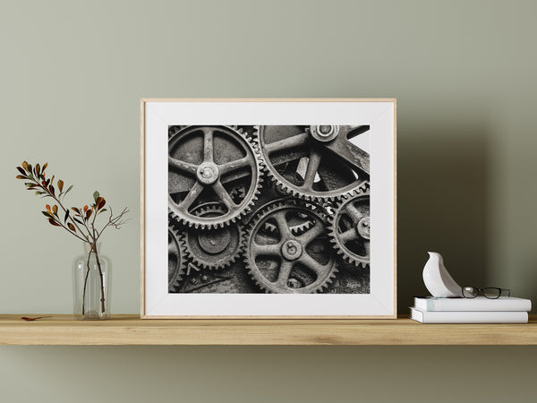 19th Century Machinery Gears  | Photo Art Print fine art photographic print
