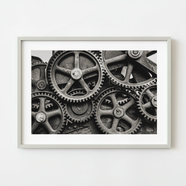19th Century Machinery Gears  | Photo Art Print fine art photographic print
