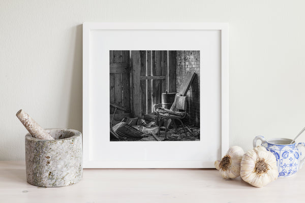 Abandoned Utility Room in Ruins | Photo Art Print fine art photographic print