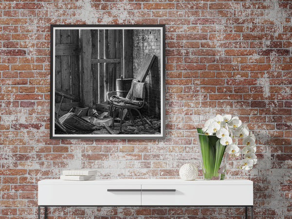 Abandoned Utility Room in Ruins | Photo Art Print fine art photographic print