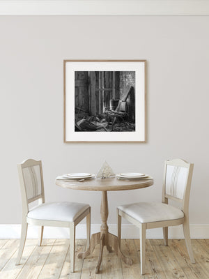 Abandoned Utility Room in Ruins | Photo Art Print fine art photographic print