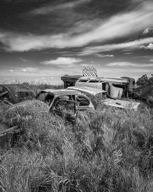 Abandoned Manitoba cars fine art 