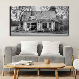 Abandoned Old Home in Rural New York State Black and White | Photo Art Print fine art photographic print