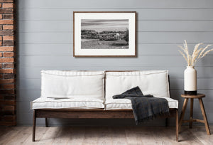 trailer ruin surrounded by dry landscape