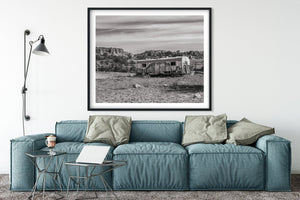 fine art print of forgotten shelter