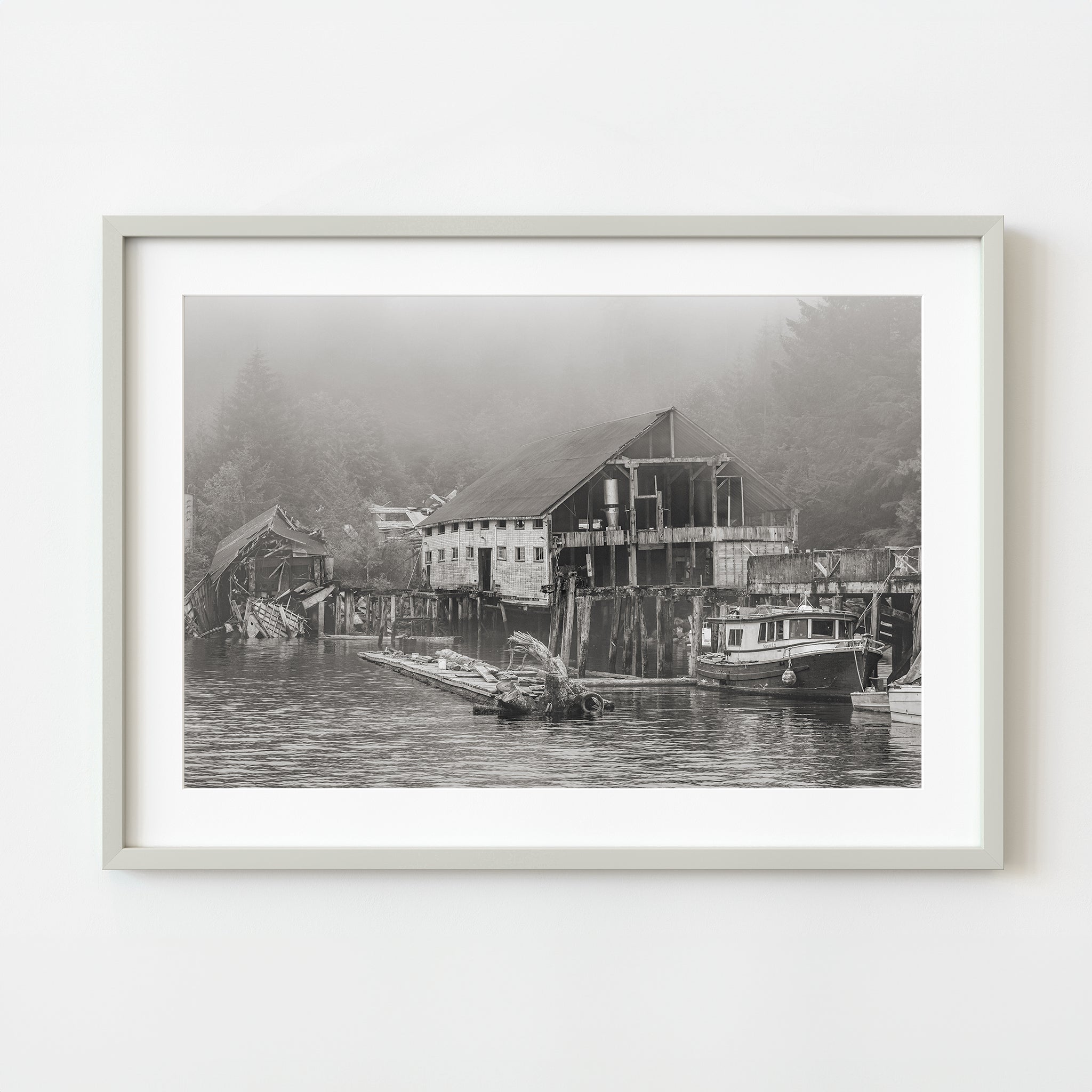 Abandoned boathouse in British Columbia Inter Passage | Wall Art