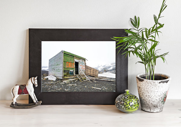 Abandoned Cabin at Whalers Bay Antarctica fine art photographic print