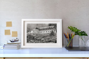 Eerie staircase in abandoned BC hotel