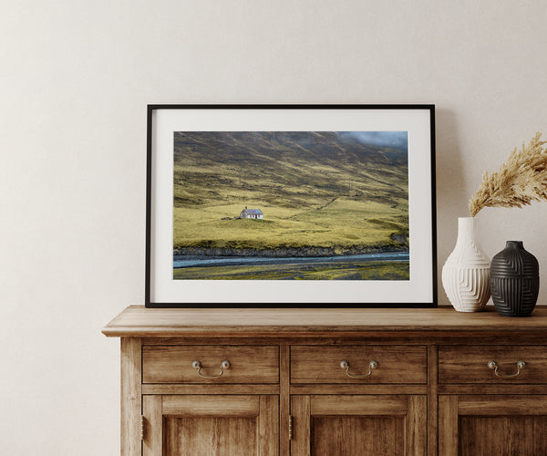 Abandoned old house in the foothills of Iceland fine art photographic print