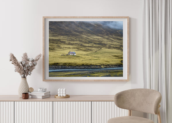 Abandoned old house in the foothills of Iceland | Photo Art Print fine art photographic print