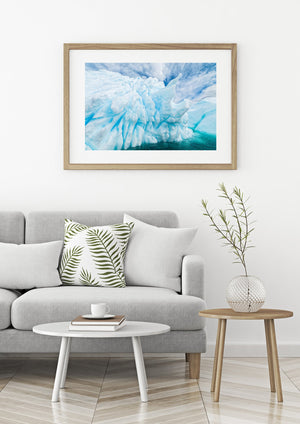 Abstract Beauty of Antarctica's Icebergs Unveiled in Sculpture | Photo Art Print fine art photographic print
