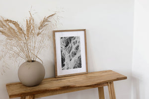 Fine art aerial view of organic branching forms along Alaska coastline