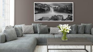 IJslandse Watervalfotografie Zwart Wit
