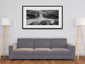 Dramatic Iceland Waterfall Fine Art