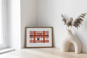 Ancient Red Doors at the Wall of China | Photo Art Print fine art photographic print