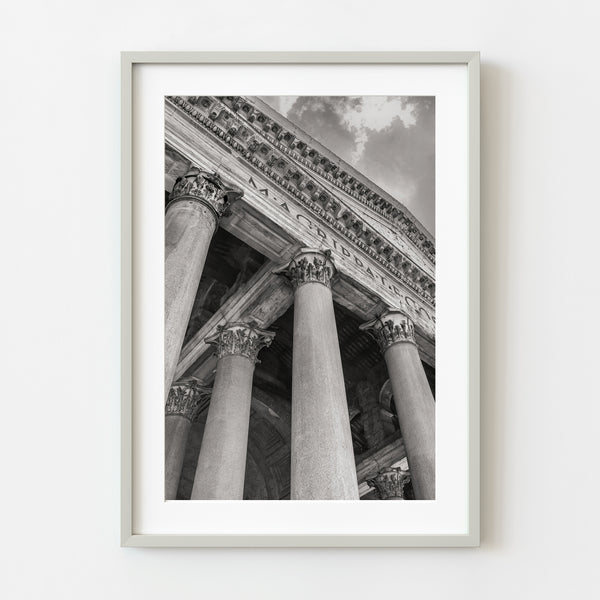 Pantheon Rome black and white wall art