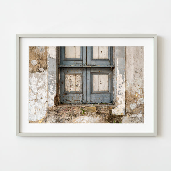 Ancient decayed door and wall in Panama | Photo Art Print fine art photographic print