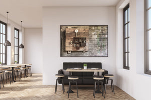 Ancient electrical panel found in an abandoned factory | Photo Art Print | Photo Art Print fine art photographic print