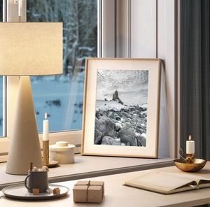 Gefrorenes antarktisches Wildnisfotografie-Kunstwerk