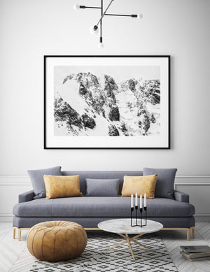 Snow and ice texture wall art